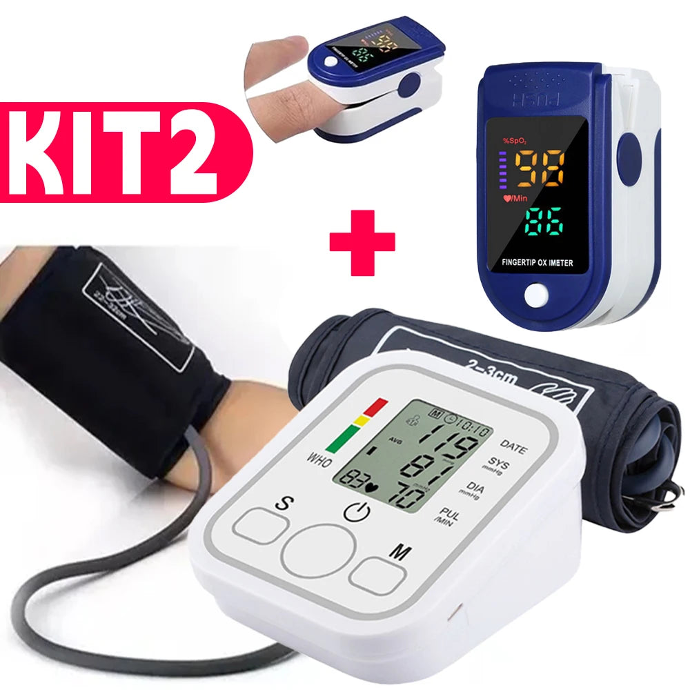Kit Monitor de Pressão Arterial Para Acompanhamento Diário Famíliar