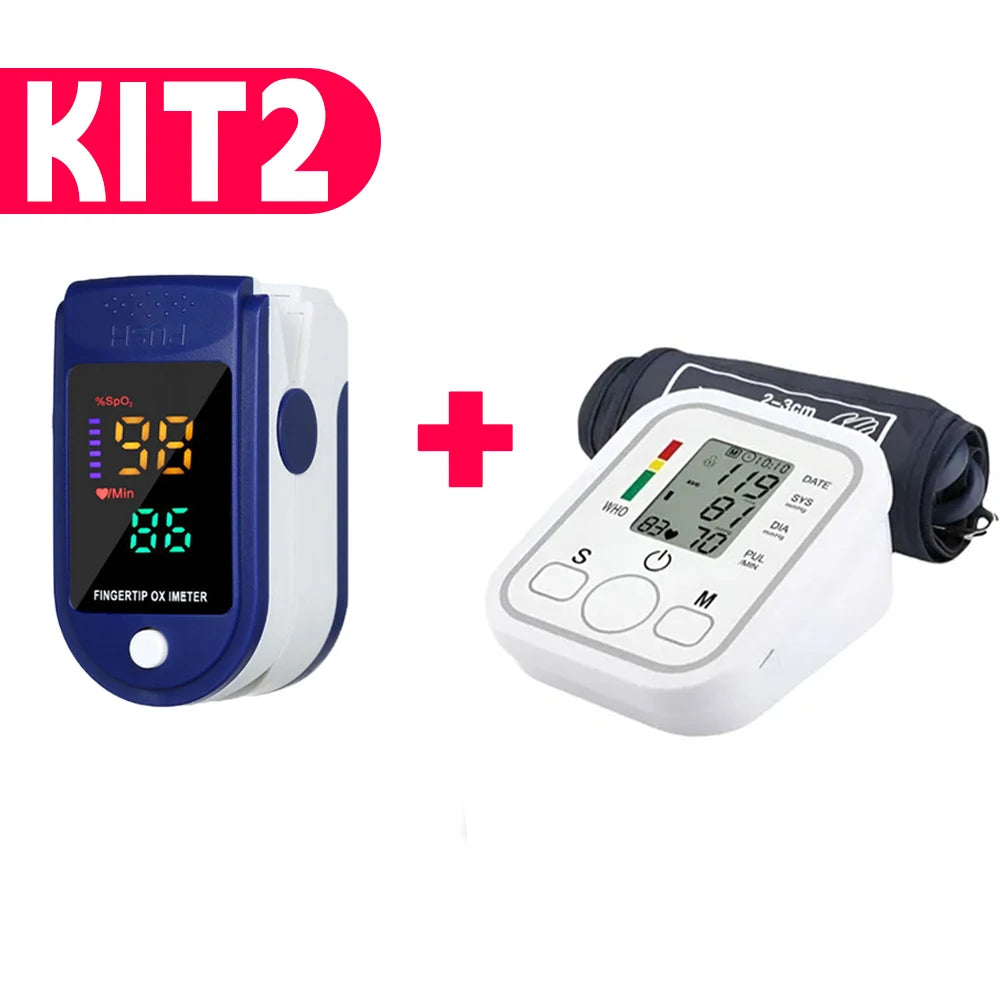 Kit Monitor de Pressão Arterial Para Acompanhamento Diário Famíliar