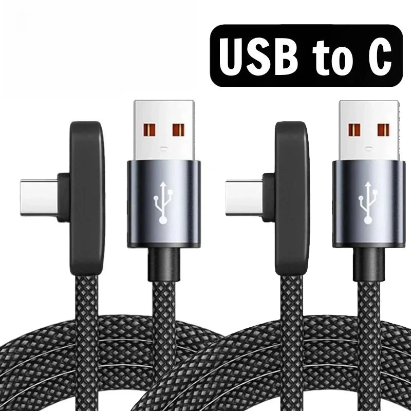 Cabo USB-C 90° 2 Metros Turbo