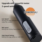 Batedor de café elétrico atualizado/batedor de leite + batedor de ovos mini liquidificador de alimentos recarregável usb portátil três velocidades ferramentas de café expresso