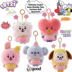 Chaveiro BT21 de Pelúcia | Pingente para Mochila, Bolsa e Chaves