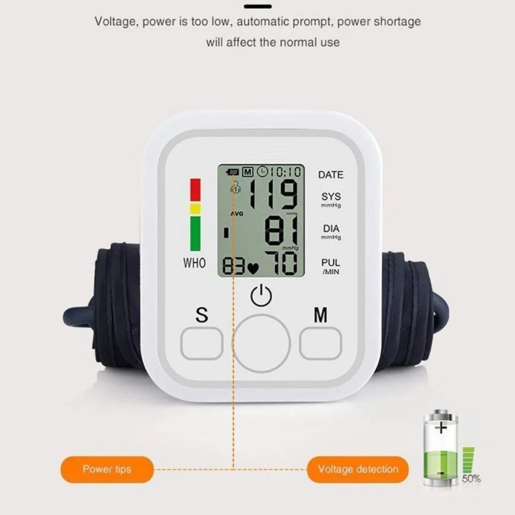 Kit Monitor de Pressão Arterial Para Acompanhamento Diário Famíliar