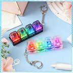 Teclado Mecânico Iluminado 4 Botões de Dedo Anti-Stress