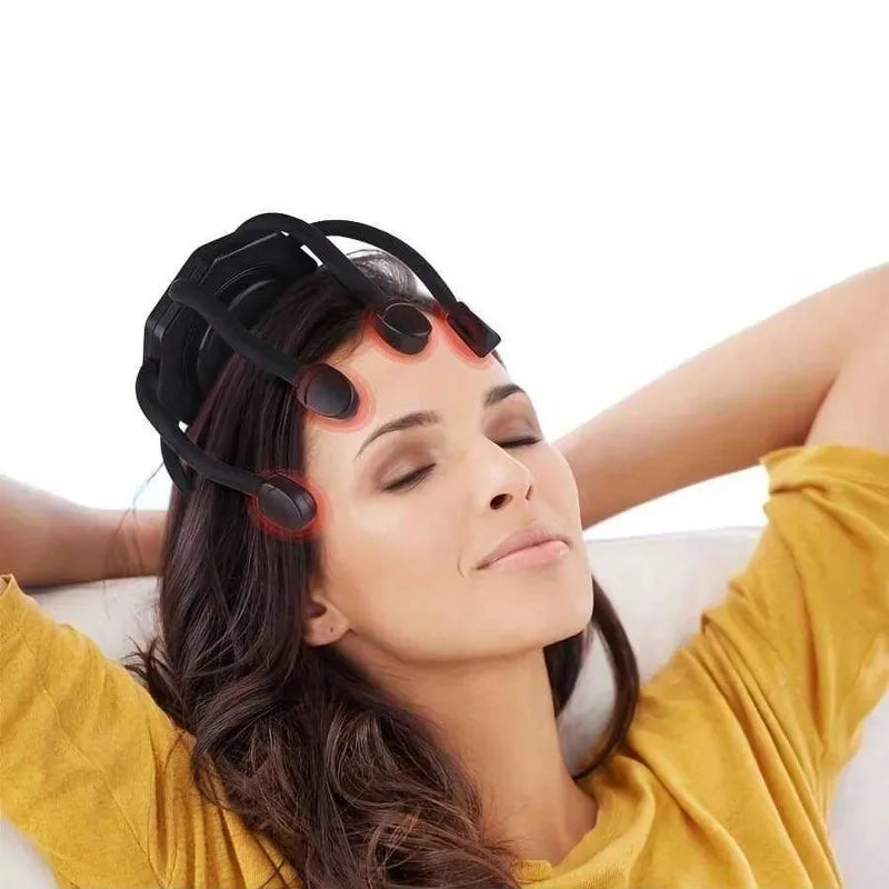 Massageador de Couro Cabeludo 360° — 8 Pontas