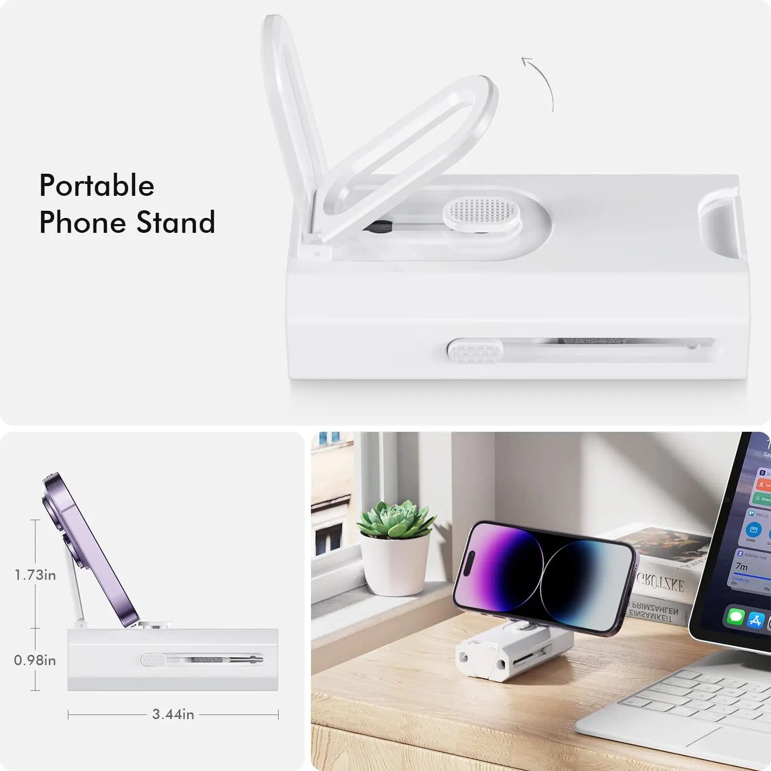 Kit de Limpeza 8 em 1 para Teclado, Fones, Celular e Computador