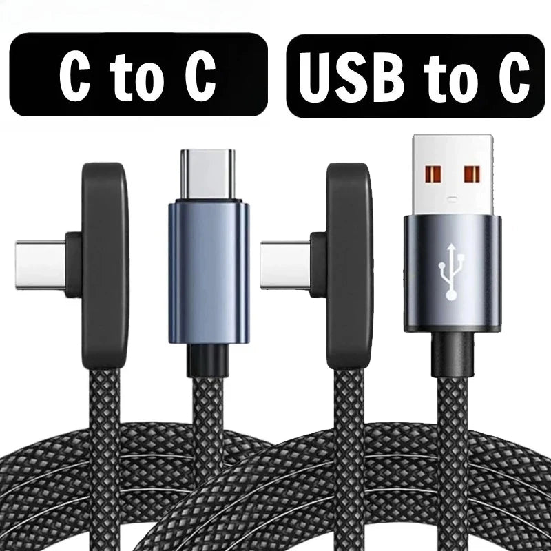 Cabo USB-C 90° 2 Metros Turbo