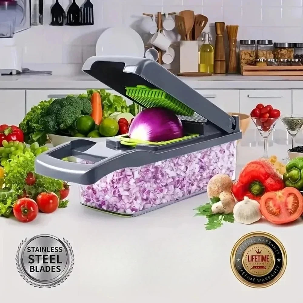 Cortador de Legumes Multifuncional 16 Em 1 Fatiador