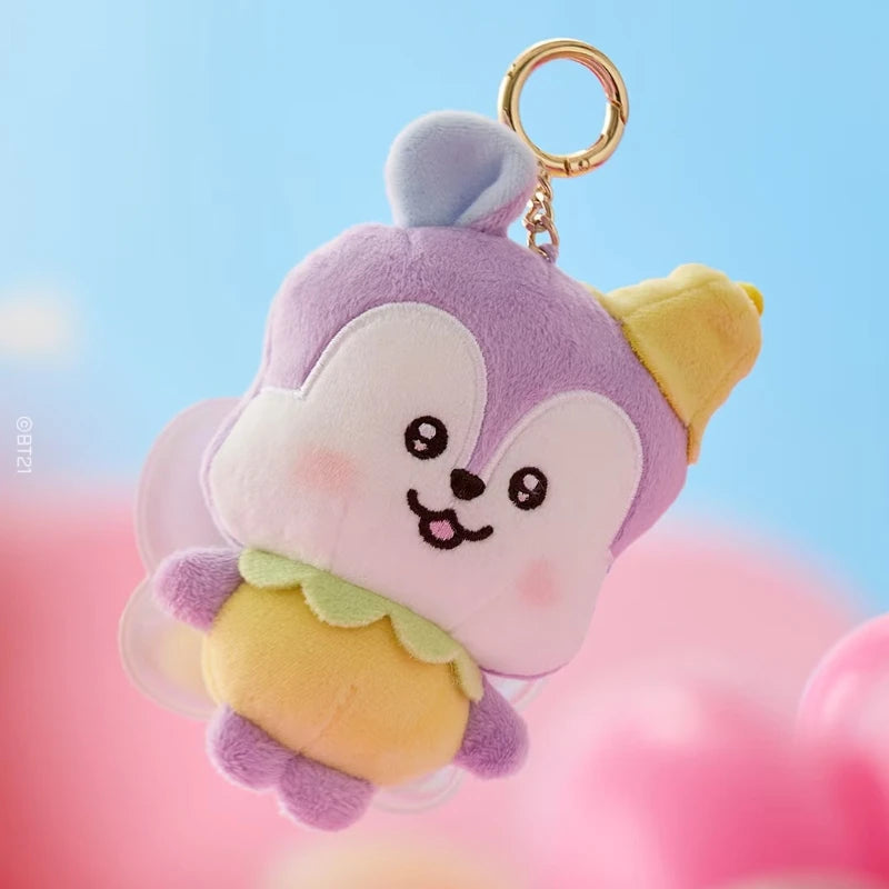 Chaveiro BT21 de Pelúcia | Pingente para Mochila, Bolsa e Chaves