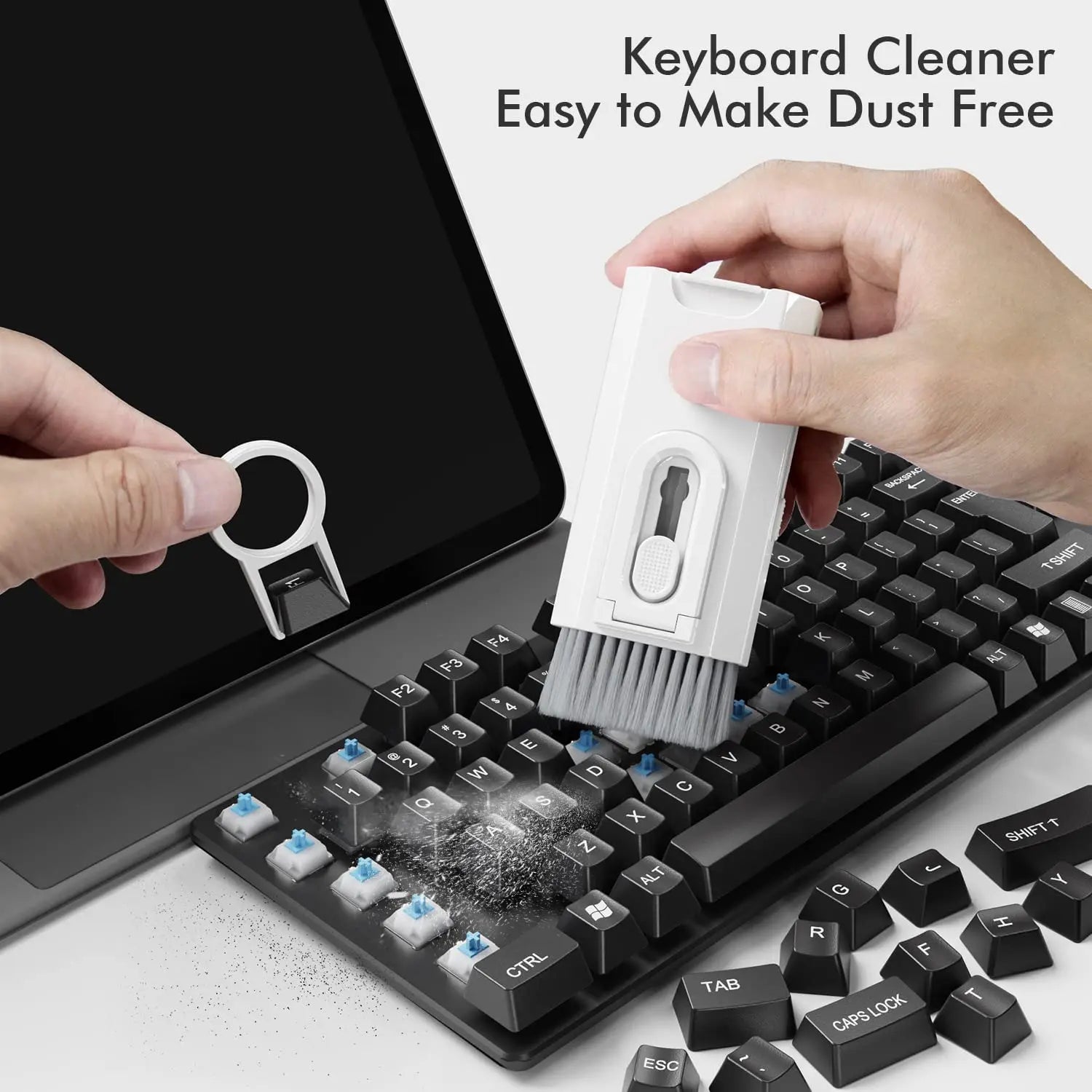 Kit de Limpeza 8 em 1 para Teclado, Fones, Celular e Computador