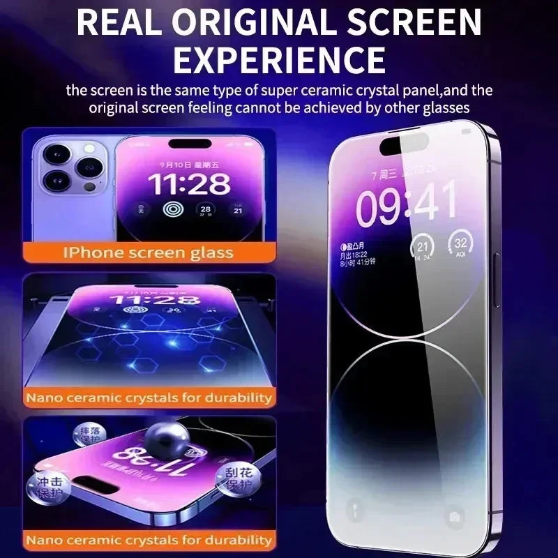 Kit 3 Películas de Vidro Temperado para iPhone – HD e Anti-Riscos