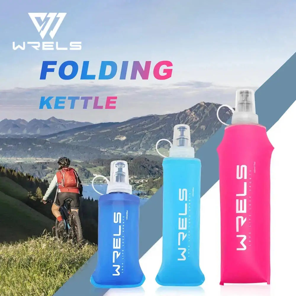 Garrafa Dobrável de Silicone Portátil 150ml/250ml/500ml — Ideal para Academia, Corrida e Viagens