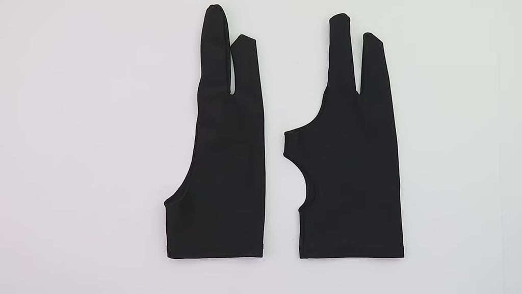 Luvas de Desenho para Tablet Anti-Contato 2 Dedos